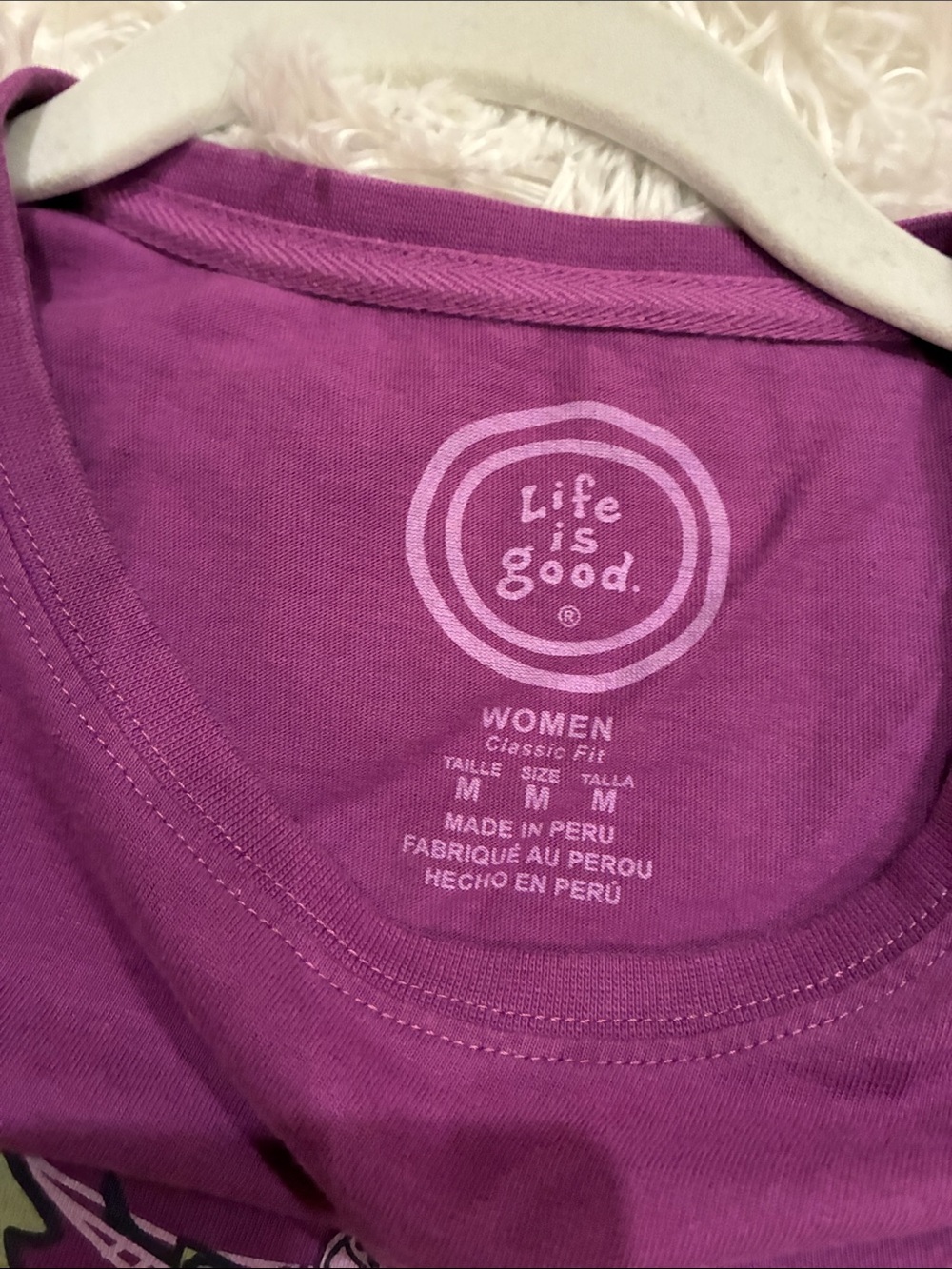 Life Is Good Long-Sleeve Graphic Tee - Magenta - Picture 2 of 6